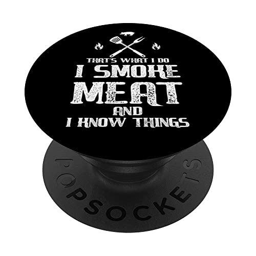 Ich Räuchere Fleisch und Weiß Bescheid Grillmeister Design PopSockets Klebender PopGrip Ich Räuchere Fleisch und Weiß Bescheid Grillmeister Design PopSockets Klebender PopGrip von Grillmeister Designs - Apparel & Novelties by ASJ