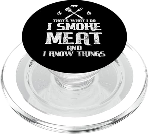 Ich Räuchere Fleisch und Weiß Bescheid Grillmeister Design PopSockets PopGrip für MagSafe Ich Räuchere Fleisch und Weiß Bescheid Grillmeister Design PopSockets PopGrip für MagSafe von Grillmeister Designs - Apparel & Novelties by ASJ