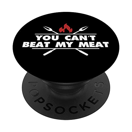 Lustiges Grillen BBQ Koch Fleischwitz PopSockets Klebender PopGrip von Grillmeister Designs - Apparel & Novelties by ASJ