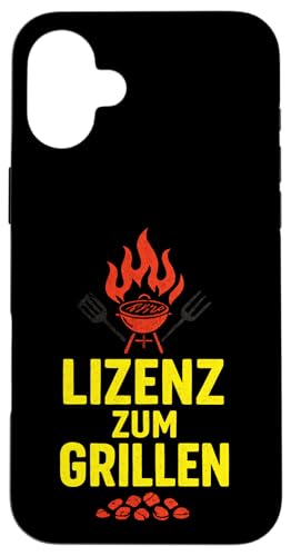 Lizens Zum Grillen - Gasgrill Kugelgrill Hülle für iPhone 16 Plus Lizens Zum Grillen - Gasgrill Kugelgrill Hülle für iPhone 16 Plus von Grillmeister Grillparty Grillabend