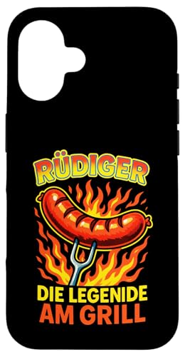 Rüdiger Die Legende Am Grill - Gasgrill Kugelgrill Hülle für iPhone 16 Rüdiger Die Legende Am Grill - Gasgrill Kugelgrill Hülle für iPhone 16 von Grillmeister Grillparty Grillabend
