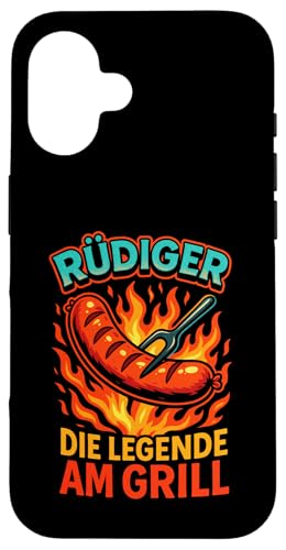 Rüdiger Die Legende Am Grill - Gasgrill Kugelgrill Hülle für iPhone 16 Rüdiger Die Legende Am Grill - Gasgrill Kugelgrill Hülle für iPhone 16 von Grillmeister Grillparty Grillabend
