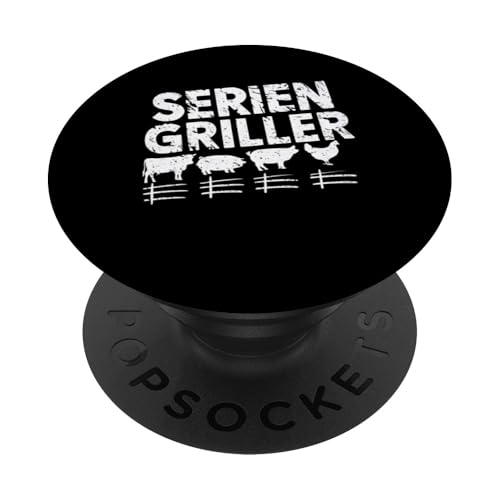 Serien Griller Der King am Grill mit Humor PopSockets Klebender PopGrip von Grillspaß & Männerhumor vom Feinsten