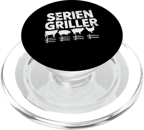 Serien Griller Der King am Grill mit Humor PopSockets PopGrip für MagSafe von Grillspaß & Männerhumor vom Feinsten