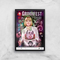 Grimmfest 10th Edition 2018 Giclée Art Print - A3 - Black Frame von Grimmfest 2020