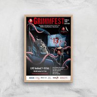 Grimmfest 13th Edition 2021 Giclée Art Print - A2 - Wooden Frame von Grimmfest 2020