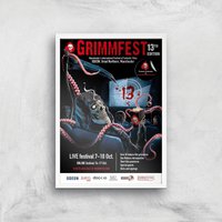 Grimmfest 13th Edition 2021 Giclée Art Print - A3 - White Frame von Grimmfest 2020