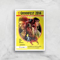 Grimmfest 2014 Giclée Art Print - A2 - White Frame von Original Hero
