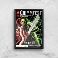 Grimmfest 2017 Giclée Art Print - A3 - Black Frame von Grimmfest 2020