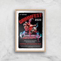 Grimmfest 2020 Tour Giclee Art Print - A4 - Wooden Frame von Original Hero