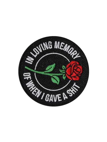Grindstore Aufnäher in Loving Memory of When I Gave A Shit von Grindstore