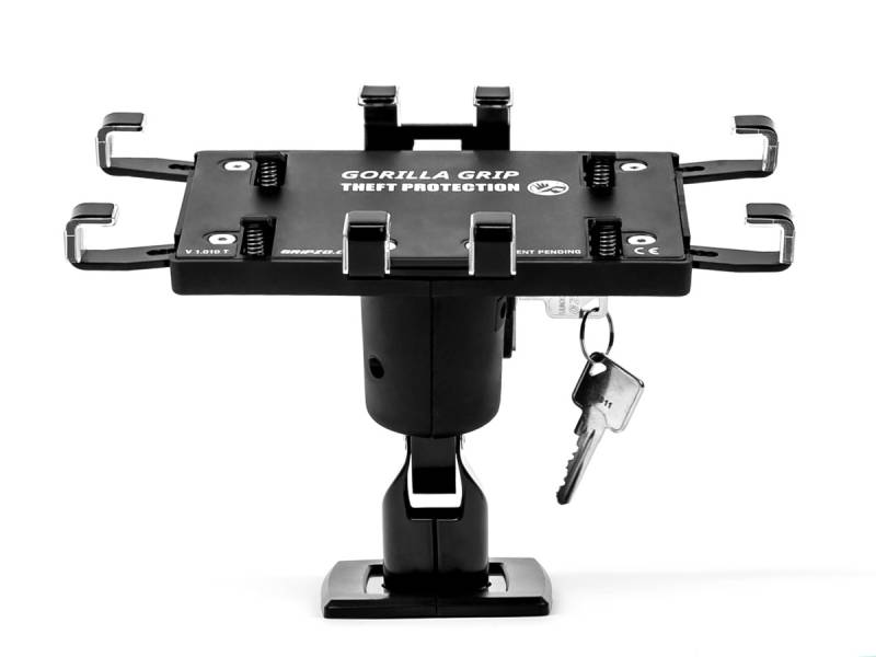 Gripzo Universal Tablet Halterung Diebstahlschutz abschlie?bar 7-11 Zoll, schwar... von Gripzo