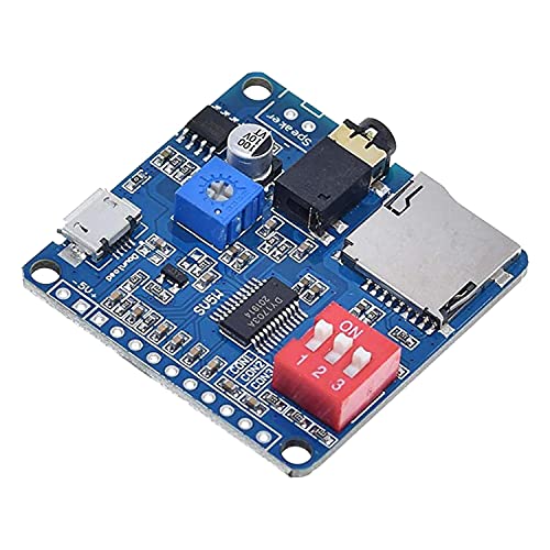 Grnlucja DY-SV5W Sprachwiedergabe-Modul für MP3-Musik-Player, Sprachwiedergabe-Verstärker, 5 W, SD/TF-Karte, integrierter UART-I/O-Trigger Grnlucja DY-SV5W Sprachwiedergabe-Modul für MP3-Musik-Player, Sprachwiedergabe-Verstärker, 5 W, SD/TF-Karte, integrierter UART-I/O-Trigger von Grnlucja