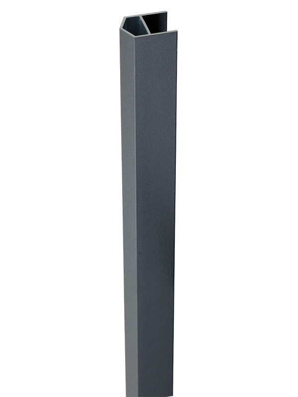 GroJa Alu-Abschlussprofil, Anthrazit DB703, 1.800 mm von GroJa