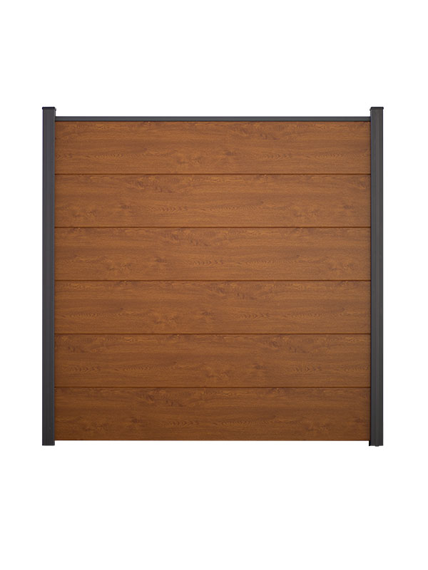 GroJaBasicLine PVC-Steckzaun Quadratisch, Golden Oak GroJaBasicLine PVC-Steckzaun Quadratisch, Golden Oak von GroJa