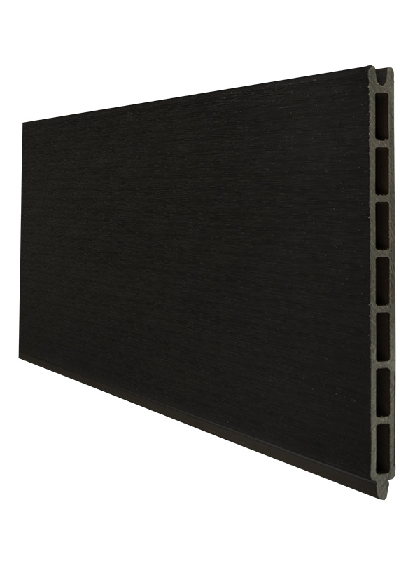 GroJaSolid Grande Einzelprofil  WPC / BPC, Schwarz co-ex. von GroJa