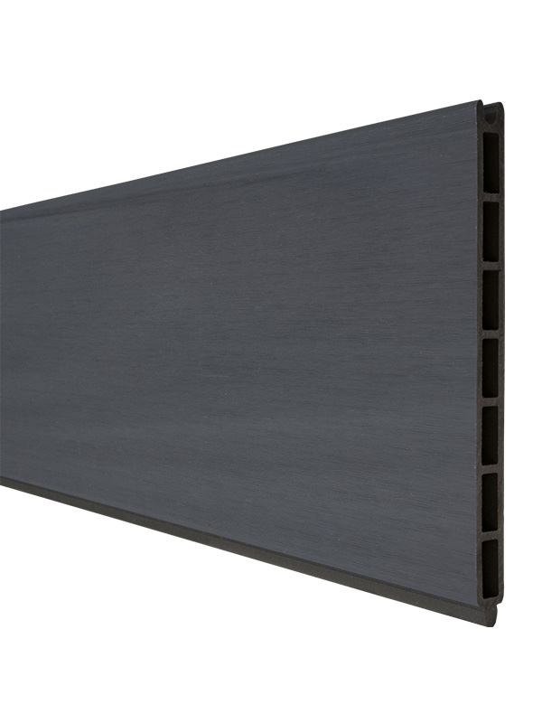 GroJaSolid Grande Premium Steckzaun Einzelprofile WPC / BPC, Steingrau co-ex. von GroJa