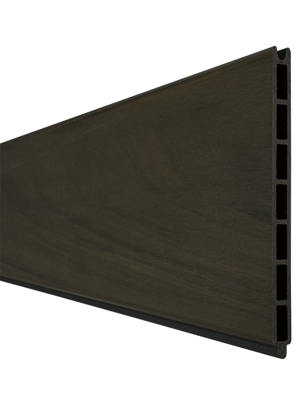GroJaSolid Grande Premium Steckzaun Einzelprofile WPC / BPC, Walnuss co-ex. von GroJa