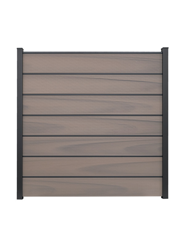 GroJaSolid Grande Premium Steckzaun Komplettset mit WPC-Pfosten, Bi-Color co-ex., 3,86 m von GroJa