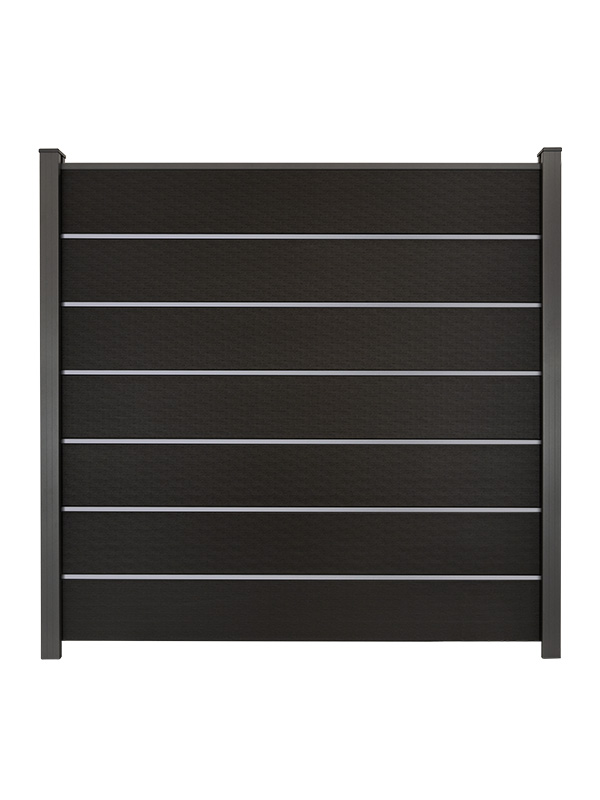 GroJaSolid Grande Premium Steckzaun Komplettset mit WPC-Pfosten, Schwarz co-ex., 30,18 m GroJaSolid Grande Premium Steckzaun Komplettset mit WPC-Pfosten, Schwarz co-ex., 30,18 m von GroJa