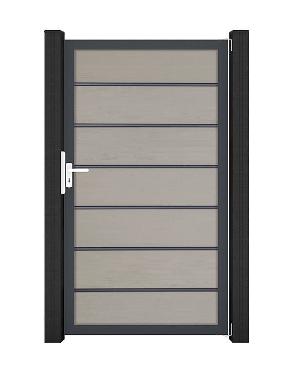 GroJaSolid Grande Premium Steckzaun Tor einflügelig WPC / BPC, Bi-Color Sand GroJaSolid Grande Premium Steckzaun Tor einflügelig WPC / BPC, Bi-Color Sand von GroJa