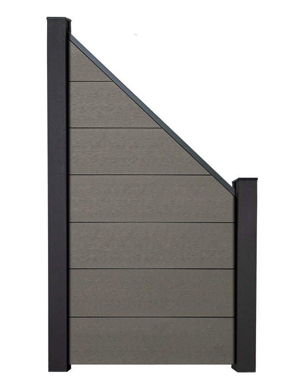 GroJaSolid Grande Steckzaun Schräg WPC / BPC, Grau GroJaSolid Grande Steckzaun Schräg WPC / BPC, Grau von GroJa