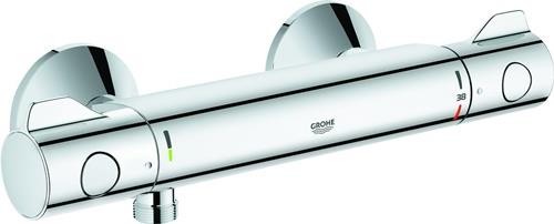 Grohe Thermostat-Brausebatterie GROHTHERM 800 1/2Zoll, S-Anschlüsse chrom von Grohe Deutschland Vertriebs