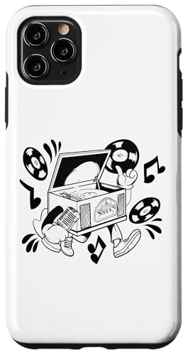 Retro Plattenspieler Cartoon Vibe Hülle für iPhone 11 Pro Max Retro Plattenspieler Cartoon Vibe Hülle für iPhone 11 Pro Max von Groove Line Illustration Co