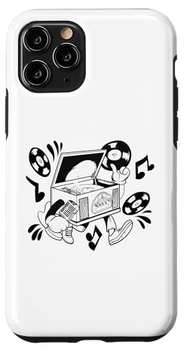 Retro Plattenspieler Cartoon Vibe Hülle für iPhone 11 Pro Retro Plattenspieler Cartoon Vibe Hülle für iPhone 11 Pro von Groove Line Illustration Co
