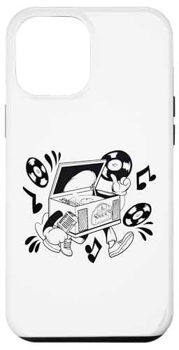 Retro Plattenspieler Cartoon Vibe Hülle für iPhone 12 Pro Max Retro Plattenspieler Cartoon Vibe Hülle für iPhone 12 Pro Max von Groove Line Illustration Co