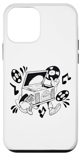 Retro Plattenspieler Cartoon Vibe Hülle für iPhone 12 mini Retro Plattenspieler Cartoon Vibe Hülle für iPhone 12 mini von Groove Line Illustration Co