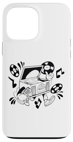 Retro Plattenspieler Cartoon Vibe Hülle für iPhone 13 Pro Max Retro Plattenspieler Cartoon Vibe Hülle für iPhone 13 Pro Max von Groove Line Illustration Co
