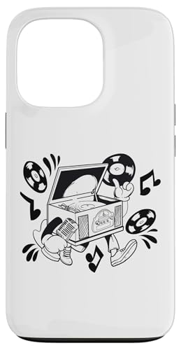 Retro Plattenspieler Cartoon Vibe Hülle für iPhone 13 Pro Retro Plattenspieler Cartoon Vibe Hülle für iPhone 13 Pro von Groove Line Illustration Co