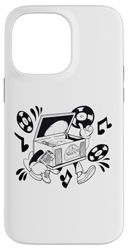 Retro Plattenspieler Cartoon Vibe Hülle für iPhone 14 Pro Max Retro Plattenspieler Cartoon Vibe Hülle für iPhone 14 Pro Max von Groove Line Illustration Co