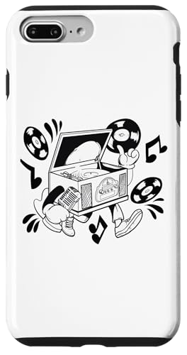 Retro Plattenspieler Cartoon Vibe Hülle für iPhone 7 Plus/8 Plus Retro Plattenspieler Cartoon Vibe Hülle für iPhone 7 Plus/8 Plus von Groove Line Illustration Co