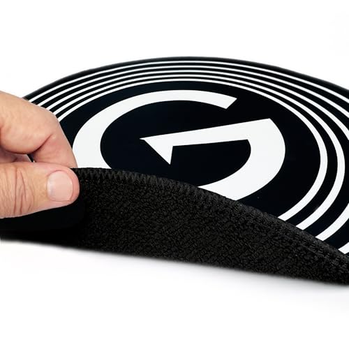 GrooveWasher Big 'G' Record Reinigungsmatte, Dicke doppellagige Mikrofaser, schützt empfindliche Vinyl-Schallplatten während der Reinigung von GrooveWasher