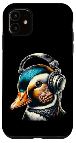 Coole Ente mit Kopfhörern | Bunte Musikliebhaber Tierkunst Hülle für iPhone 11 Coole Ente mit Kopfhörern | Bunte Musikliebhaber Tierkunst Hülle für iPhone 11 von Groovy Ente | Musik Vibes Geschenke
