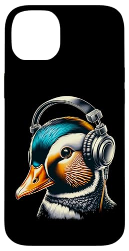 Coole Ente mit Kopfhörern | Bunte Musikliebhaber Tierkunst Hülle für iPhone 14 Plus Coole Ente mit Kopfhörern | Bunte Musikliebhaber Tierkunst Hülle für iPhone 14 Plus von Groovy Ente | Musik Vibes Geschenke
