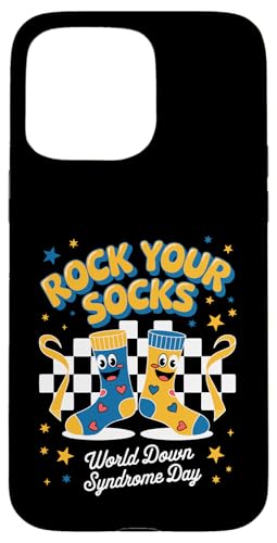 Rock Your Socks Welttag zur Aufklärung über das Down-Syndrom für Damen und Kinder Hülle für iPhone 15 Pro Max Rock Your Socks Welttag zur Aufklärung über das Down-Syndrom für Damen und Kinder Hülle für iPhone 15 Pro Max von Groovy Rock Your Socks Down Syndrome Day Tees