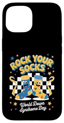 Rock Your Socks Welttag zur Aufklärung über das Down-Syndrom für Damen und Kinder Hülle für iPhone 15 Rock Your Socks Welttag zur Aufklärung über das Down-Syndrom für Damen und Kinder Hülle für iPhone 15 von Groovy Rock Your Socks Down Syndrome Day Tees