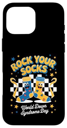 Rock Your Socks Welttag zur Aufklärung über das Down-Syndrom für Damen und Kinder Hülle für iPhone 16 Pro Max Rock Your Socks Welttag zur Aufklärung über das Down-Syndrom für Damen und Kinder Hülle für iPhone 16 Pro Max von Groovy Rock Your Socks Down Syndrome Day Tees