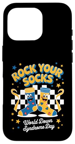 Rock Your Socks Welttag zur Aufklärung über das Down-Syndrom für Damen und Kinder Hülle für iPhone 16 Pro Rock Your Socks Welttag zur Aufklärung über das Down-Syndrom für Damen und Kinder Hülle für iPhone 16 Pro von Groovy Rock Your Socks Down Syndrome Day Tees