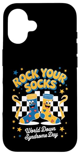 Rock Your Socks Welttag zur Aufklärung über das Down-Syndrom für Damen und Kinder Hülle für iPhone 16 Rock Your Socks Welttag zur Aufklärung über das Down-Syndrom für Damen und Kinder Hülle für iPhone 16 von Groovy Rock Your Socks Down Syndrome Day Tees