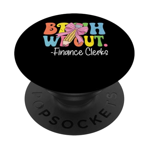 Bruh We Out Finanzangestellte am letzten Schultag Coquette Bow PopSockets Klebender PopGrip von Groovy Teachers Apparel Co.
