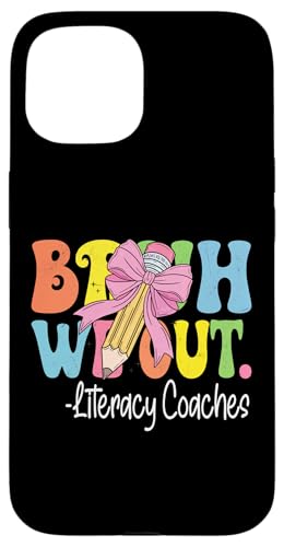 Bruh We Out Literacy Coaches Last Day of School Kokette Bogen Hülle für iPhone 15 von Groovy Teachers Apparel Co.