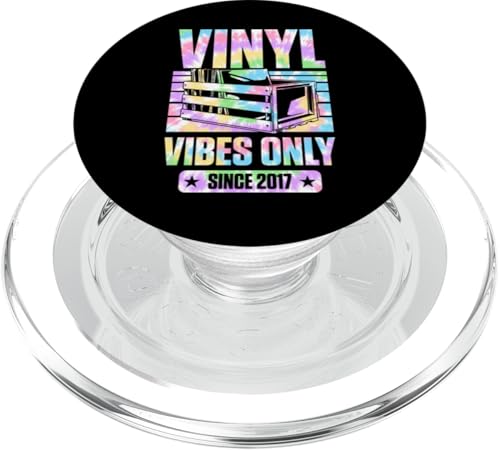 Geburtstag für Plattensammler Vinyl Vibes Nur seit 2017 PopSockets PopGrip für MagSafe Geburtstag für Plattensammler Vinyl Vibes Nur seit 2017 PopSockets PopGrip für MagSafe von Groovy Vinyl Record Themed Birthday Party Supply