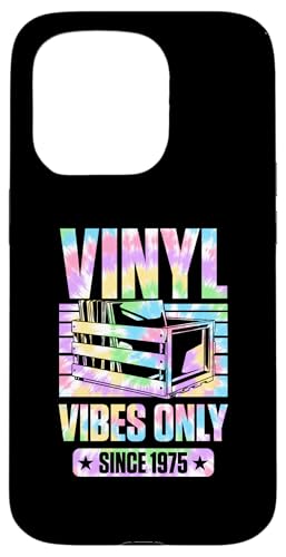 Geburtstag für Plattensammler Vinyl Vibes erst seit 1975 Hülle für iPhone 15 Pro von Groovy Vinyl Record Themed Birthday Party Supply