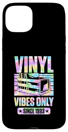 Geburtstag für Plattensammler Vinyl Vibes erst seit 1993 Hülle für iPhone 15 Plus Geburtstag für Plattensammler Vinyl Vibes erst seit 1993 Hülle für iPhone 15 Plus von Groovy Vinyl Record Themed Birthday Party Supply