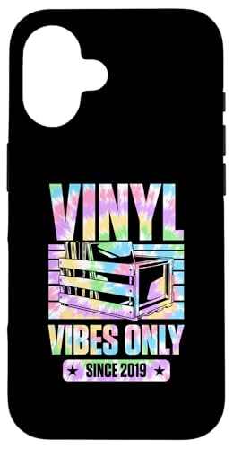 Geburtstag für Plattensammler Vinyl Vibes erst seit 2019 Hülle für iPhone 16 Geburtstag für Plattensammler Vinyl Vibes erst seit 2019 Hülle für iPhone 16 von Groovy Vinyl Record Themed Birthday Party Supply