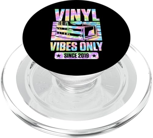 Geburtstag für Plattensammler Vinyl Vibes erst seit 2019 PopSockets PopGrip für MagSafe Geburtstag für Plattensammler Vinyl Vibes erst seit 2019 PopSockets PopGrip für MagSafe von Groovy Vinyl Record Themed Birthday Party Supply